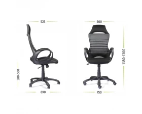 Кресло Тесла М-709 BLACK PL images