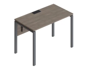 Стол прямой на металлических опорах ФТМ-120+ФМК-120+ФЦ-120 Форма images