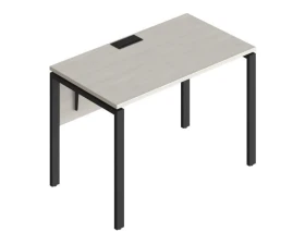 Стол прямой на металлических опорах ФТМ-120+ФМК-120+ФЦ-120 Форма images