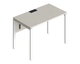 Стол прямой на металлических опорах ФТМ-120+ФМК-120+ФЦ-120 Форма images