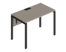 Стол прямой на металлических опорах ФТМ-120+ФМК-120+ФЦ-120 Форма images