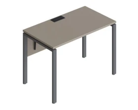 Стол прямой на металлических опорах ФТМ-120+ФМК-120+ФЦ-120 Форма images