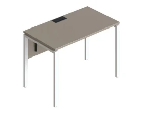 Стол прямой на металлических опорах ФТМ-120+ФМК-120+ФЦ-120 Форма images