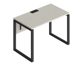 Стол прямой на металлических опорах ФТМ-120+ФМК2-120+ФЦ-120 Форма images