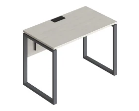 Стол прямой на металлических опорах ФТМ-120+ФМК2-120+ФЦ-120 Форма images