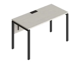 Стол прямой на металлических опорах ФТМ-140+ФМК-140+ФЦ-140 Форма images