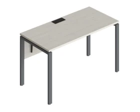 Стол прямой на металлических опорах ФТМ-140+ФМК-140+ФЦ-140 Форма images