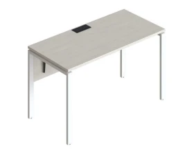 Стол прямой на металлических опорах ФТМ-140+ФМК-140+ФЦ-140 Форма images