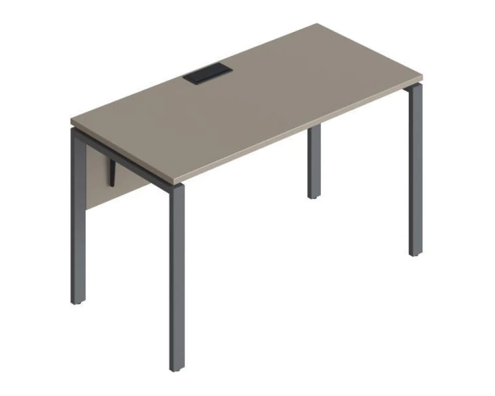 Стол прямой на металлических опорах ФТМ-140+ФМК-140+ФЦ-140 Форма