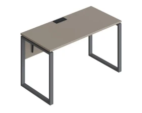 Стол прямой на металлических опорах ФТМ-140+ФМК2-140+ФЦ-140 Форма images