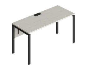 Стол прямой на металлических опорах ФТМ-160+ФМК-160+ФЦ-160 Форма images