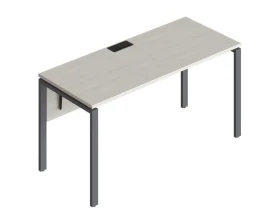 Стол прямой на металлических опорах ФТМ-160+ФМК-160+ФЦ-160 Форма images