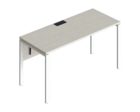 Стол прямой на металлических опорах ФТМ-160+ФМК-160+ФЦ-160 Форма images