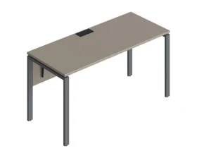 Стол прямой на металлических опорах ФТМ-160+ФМК-160+ФЦ-160 Форма images