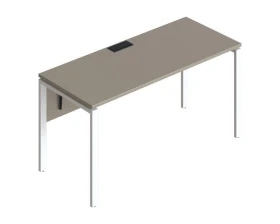 Стол прямой на металлических опорах ФТМ-160+ФМК-160+ФЦ-160 Форма images