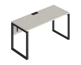 Стол прямой на металлических опорах ФТМ-160+ФМК2-160+ФЦ-160 Форма images