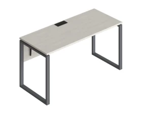 Стол прямой на металлических опорах ФТМ-160+ФМК2-160+ФЦ-160 Форма images