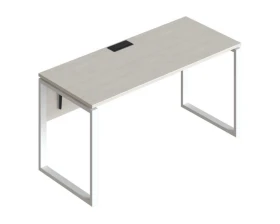 Стол прямой на металлических опорах ФТМ-160+ФМК2-160+ФЦ-160 Форма images