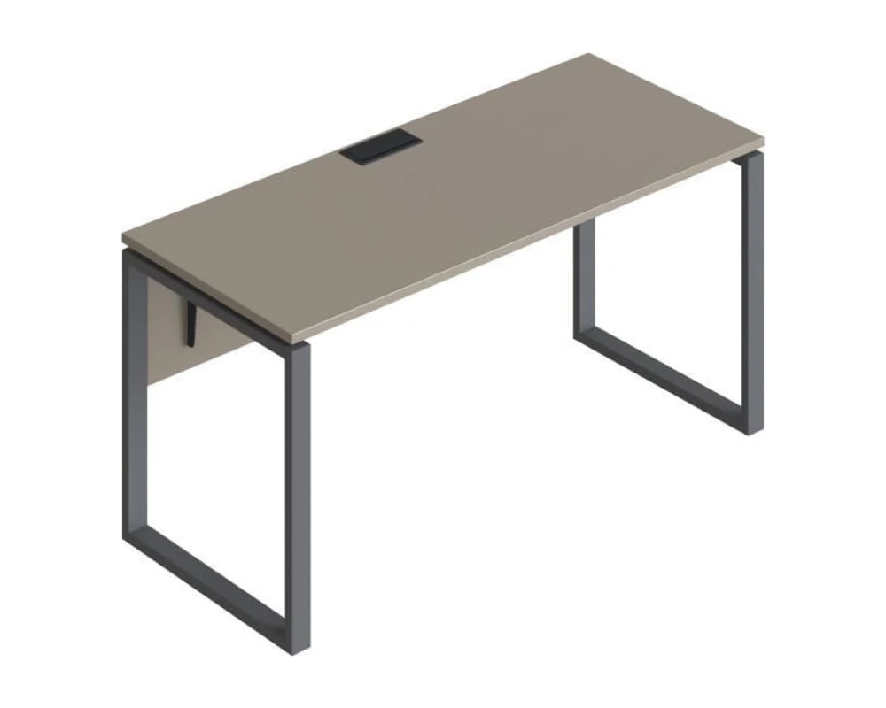 Стол прямой на металлических опорах ФТМ-160+ФМК2-160+ФЦ-160 Форма