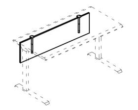 Экран стола защитный ДСП для стола 80 Alta ML images